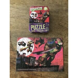 Nickelodeon Teenage Mutant Ninja Turtles 50 pc Mini Puzzle w/Storage Tin 7" x 5"